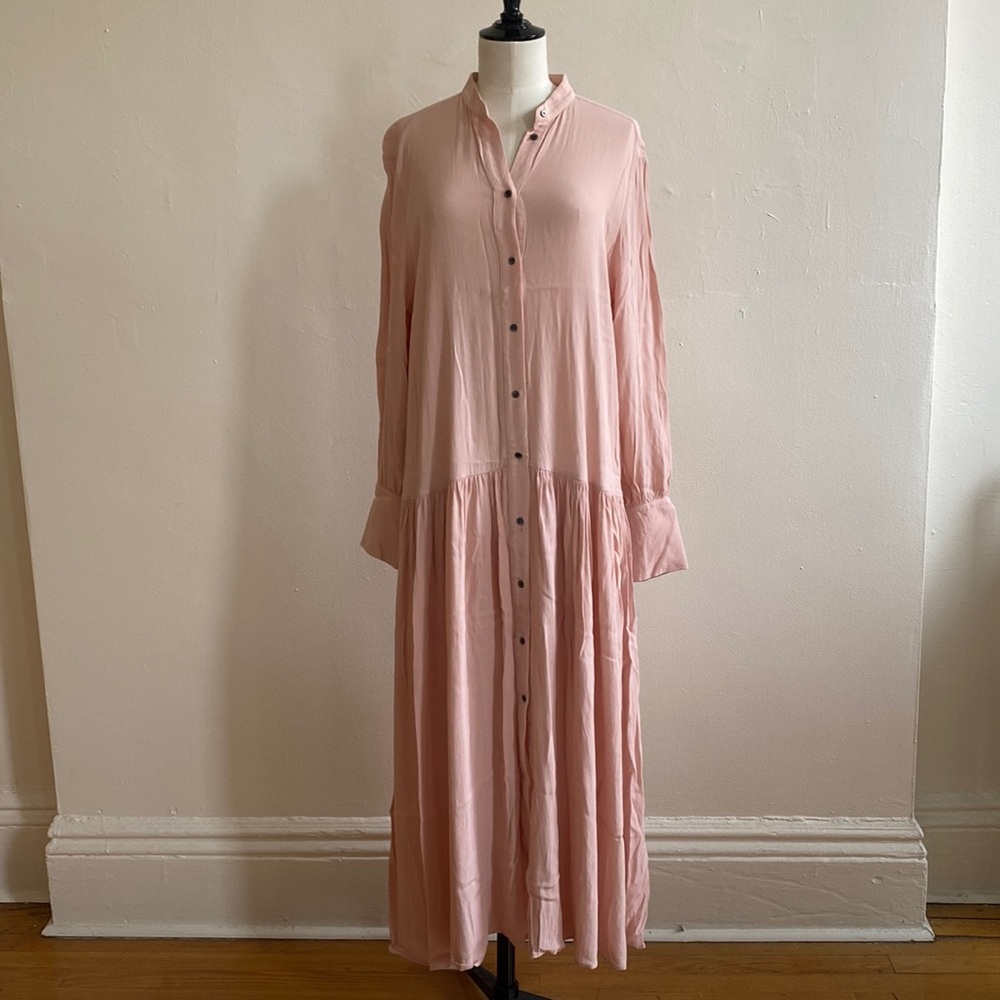 & Others Stories long pink Dress